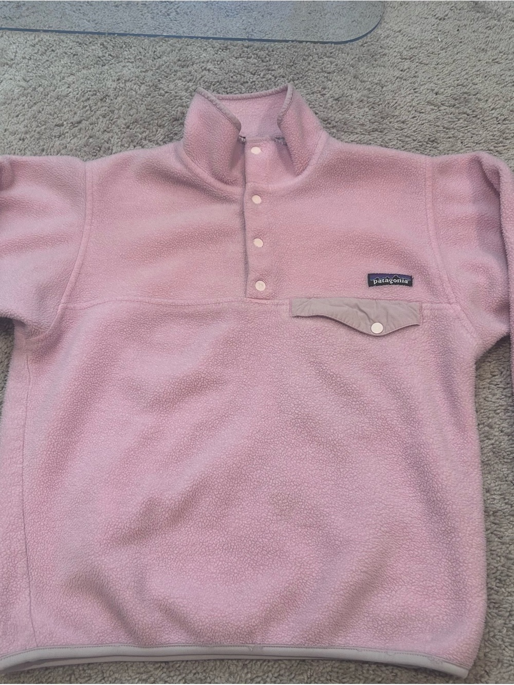 Patagonia vintage y2k Pink Snap-T Fleece Pullover fleece xsmall
